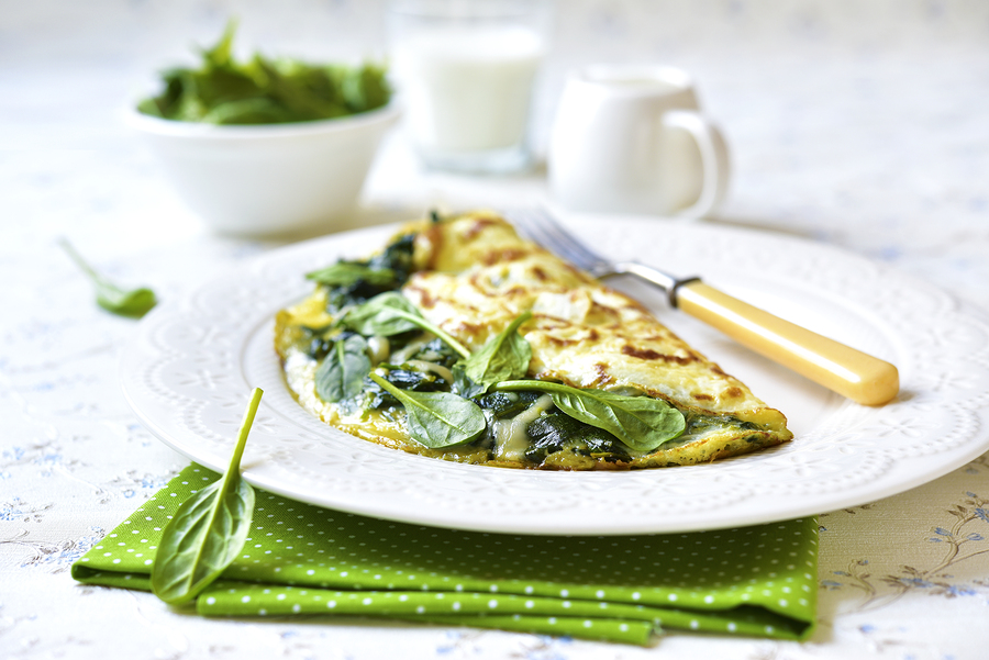 Cream Cheese Spinach Omelet